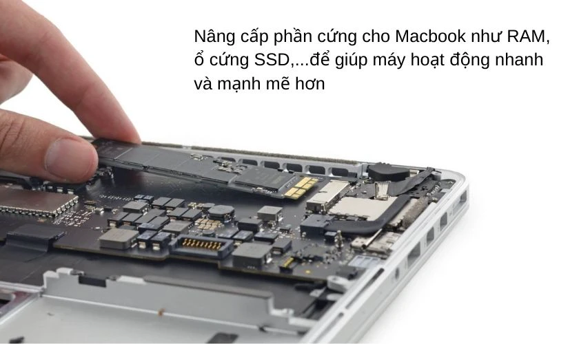 N&acirc;ng cấp phần cứng Macbook