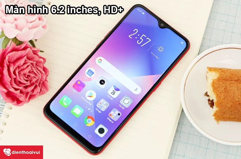 Oppo A5 2018 &ndash; M&agrave;n h&igrave;nh 6.2 inches, HD+
