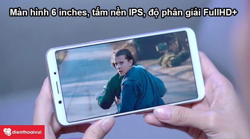 OPPO F5 Youth &ndash; M&agrave;n h&igrave;nh 6 inches, tấm nền IPS, độ ph&acirc;n giải FullHD+