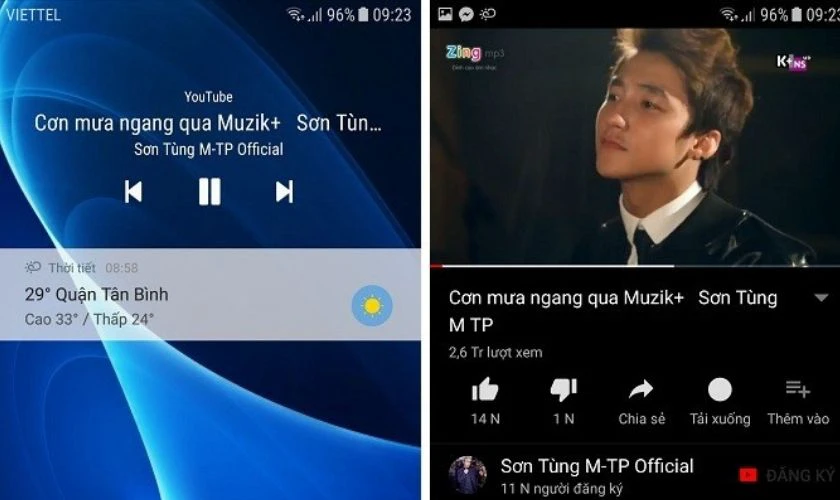 ứng dụng nghe nhạc youtube tắt m&agrave;n h&igrave;nh