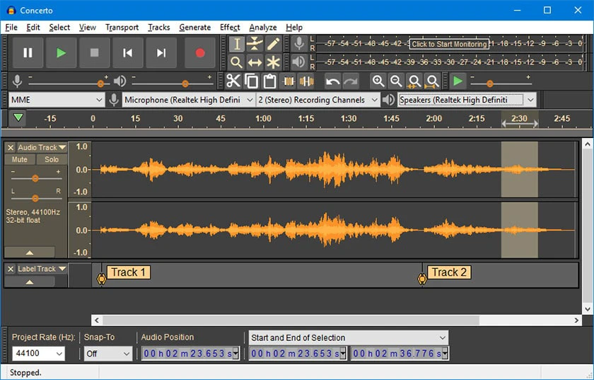 Ghi &acirc;m tr&ecirc;n Macbook bằng Audacity