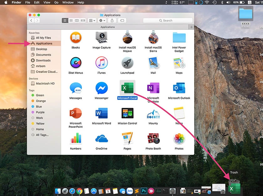 Gỡ, xóa ứng dụng qua Finder