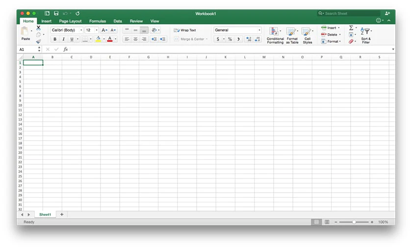 Hướng dẫn c&aacute;ch sử dụng Excel tr&ecirc;n Macbook Air / Pro