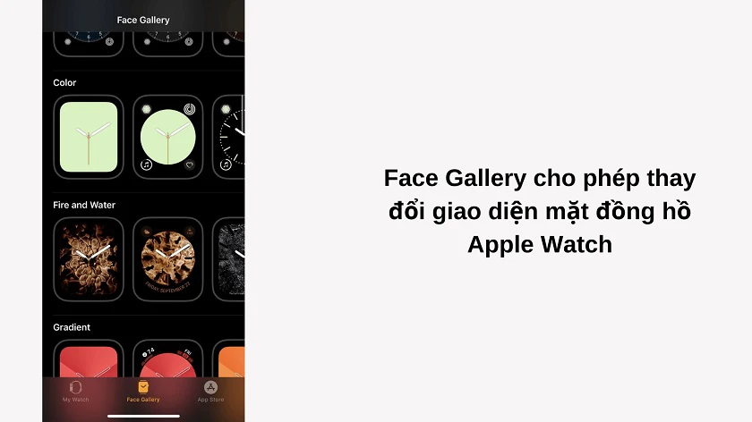 hướng dẫn c&aacute;ch thay mặt đồng hồ apple watch từ iPhone