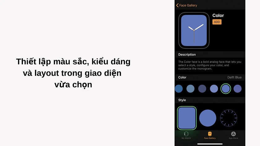 hướng dẫn c&aacute;ch thay mặt đồng hồ apple watch từ iPhone