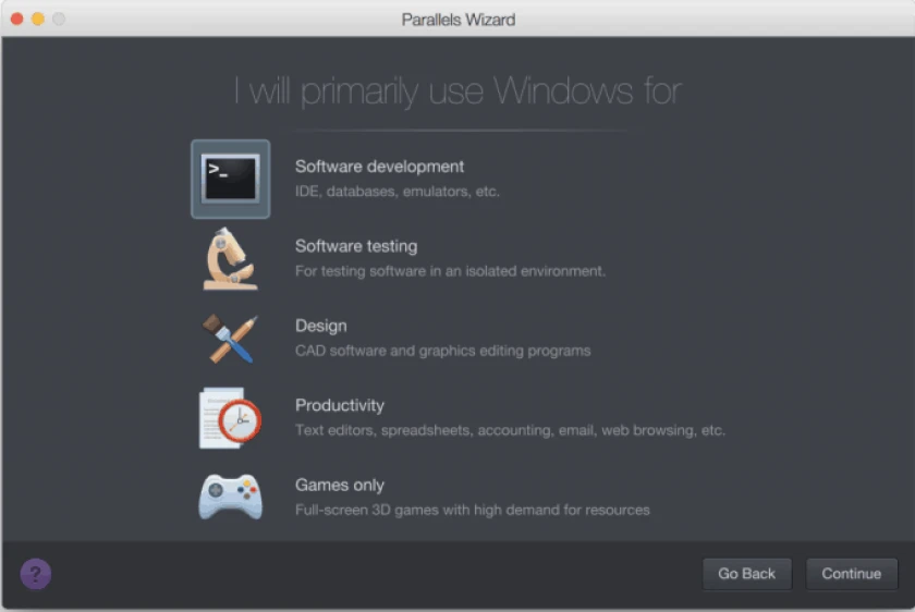 Hướng dẫn c&agrave;i window 10 cho Macbook bằng Parallels