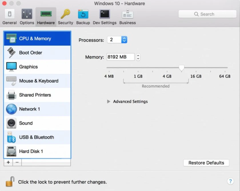 Hướng dẫn c&agrave;i window 10 cho Macbook bằng Parallels