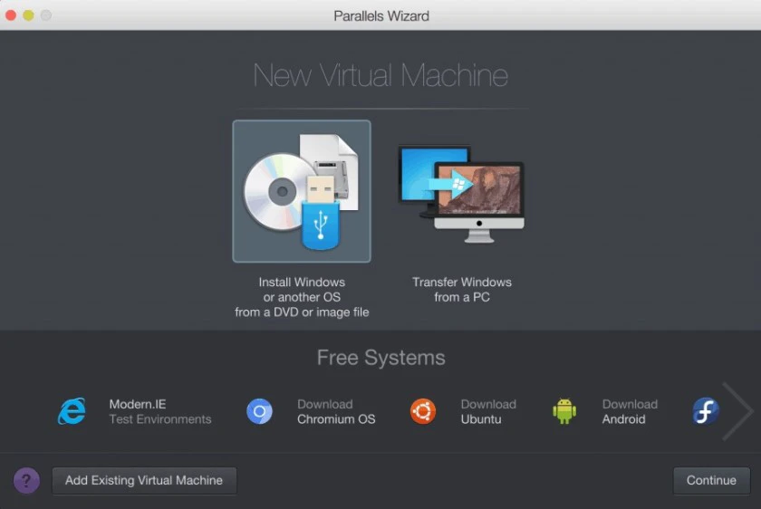 Hướng dẫn c&agrave;i window 10 cho Macbook bằng Parallels