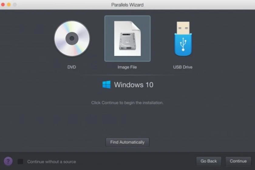 Hướng dẫn c&agrave;i window 10 cho Macbook bằng Parallels