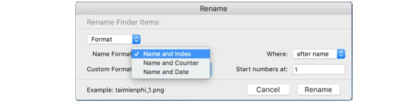 Name and index