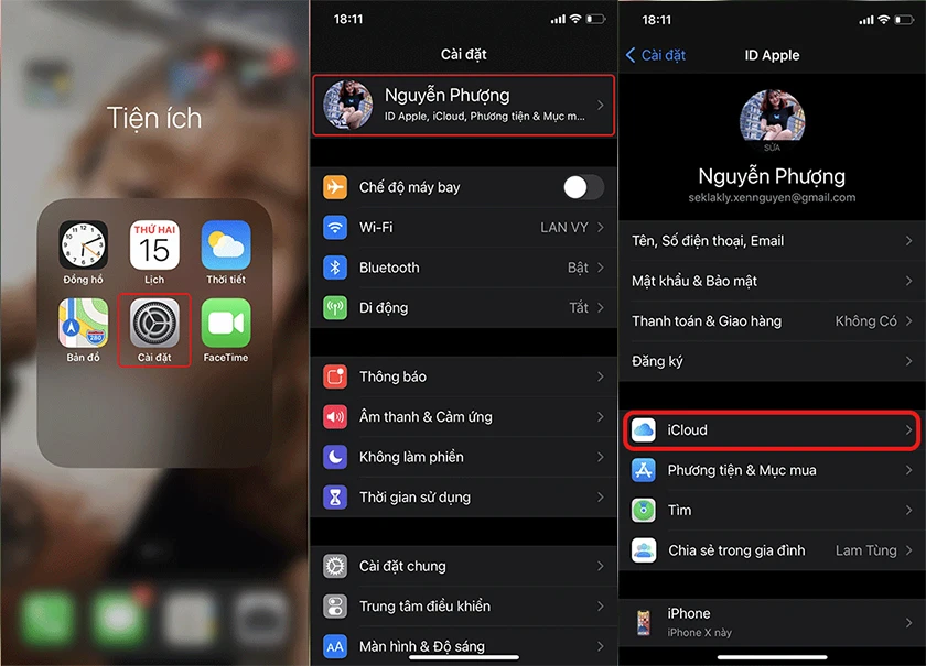 C&aacute;ch giải ph&oacute;ng dung lượng iCloud