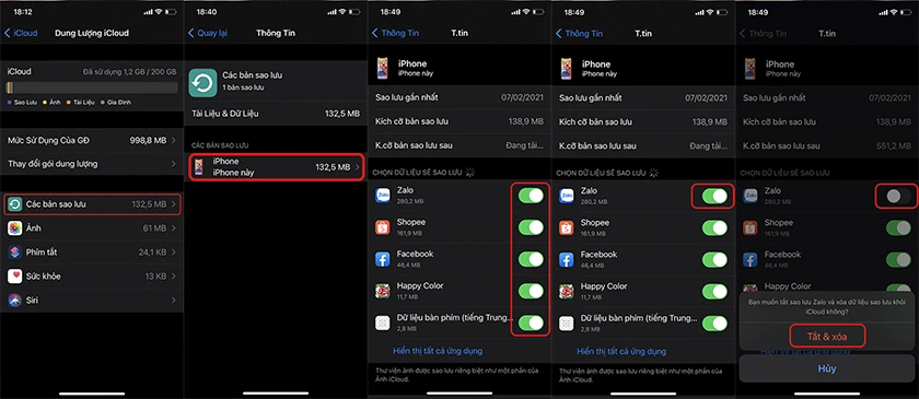 C&aacute;ch giải ph&oacute;ng dung lượng iCloud