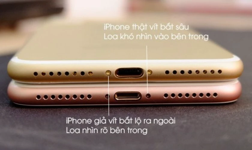 C&aacute;ch nhận biết iPhone thay vỏ qua lỗ loa, ốc v&iacute;t, ph&iacute;m bấm