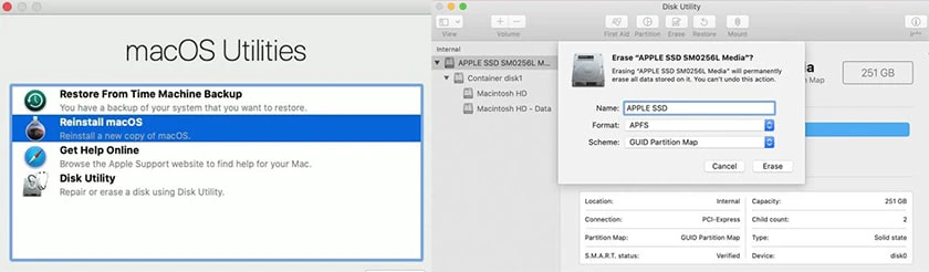 Cài đặt lại hệ điều hành MacOS