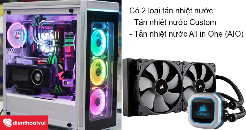 C&aacute;c loại tản nhiệt nước m&aacute;y t&iacute;nh