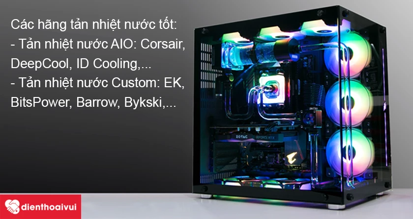 C&aacute;c h&atilde;ng tản nhiệt nước tốt nhất cho PC