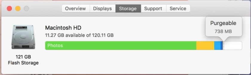 Nguy&ecirc;n nh&acirc;n ổ cứng Macbook bị đầy