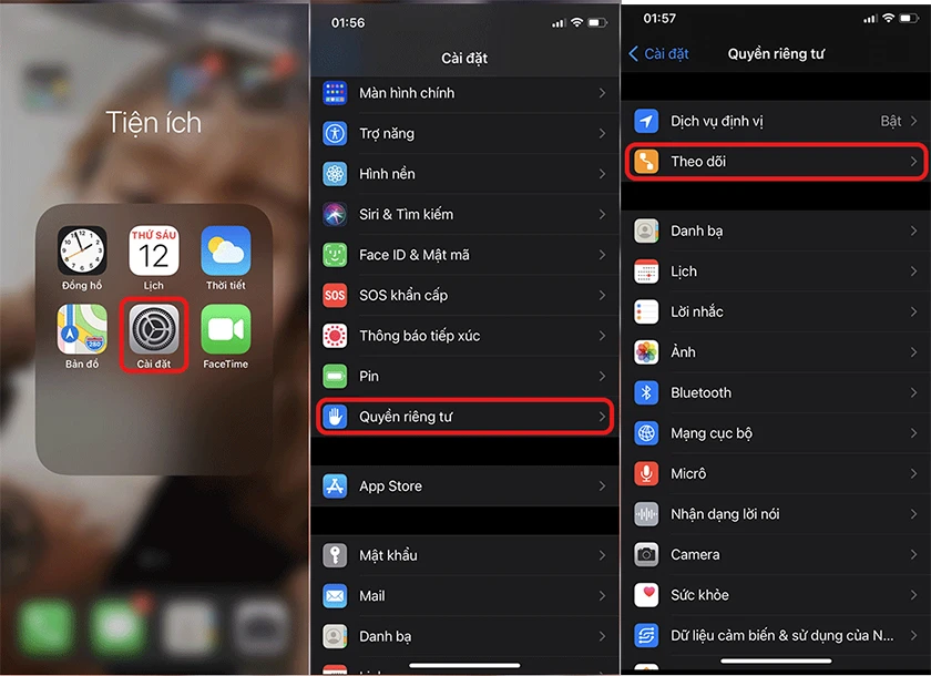 C&aacute;ch tắt App Tracking Transparency tr&ecirc;n iOS 14