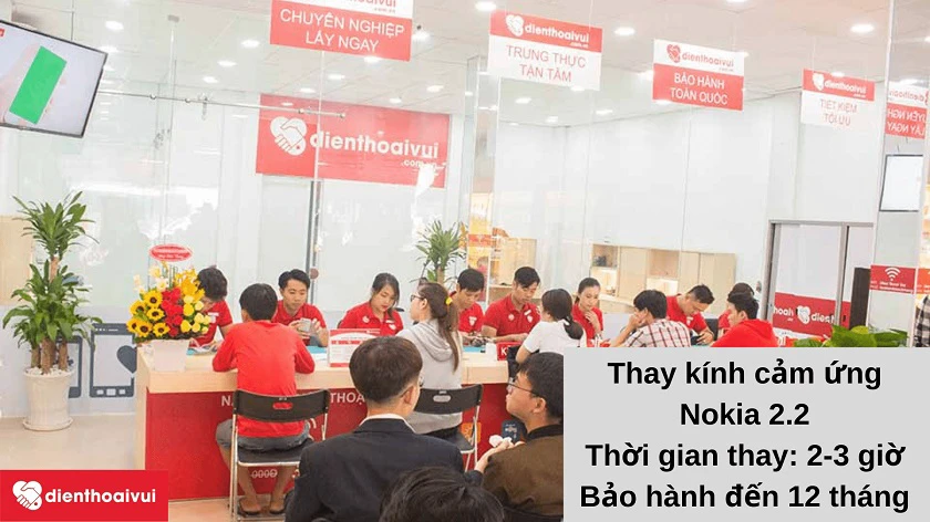 Dịch vụ thay ép kính cảm ứng Nokia 2.2 nhanh chóng tại hệ thống Điện Thoại Vui