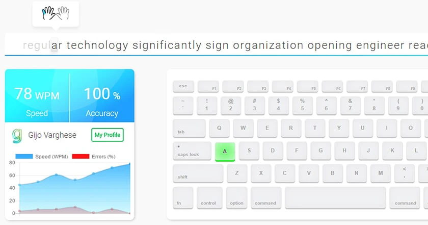 Phần mềm luyện g&otilde; 10 ng&oacute;n typing test Rapid Typing Tutor