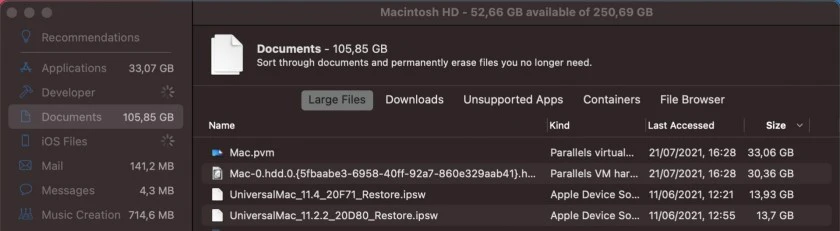 X&oacute;a file dung lượng lớn tr&ecirc;n Mac OS