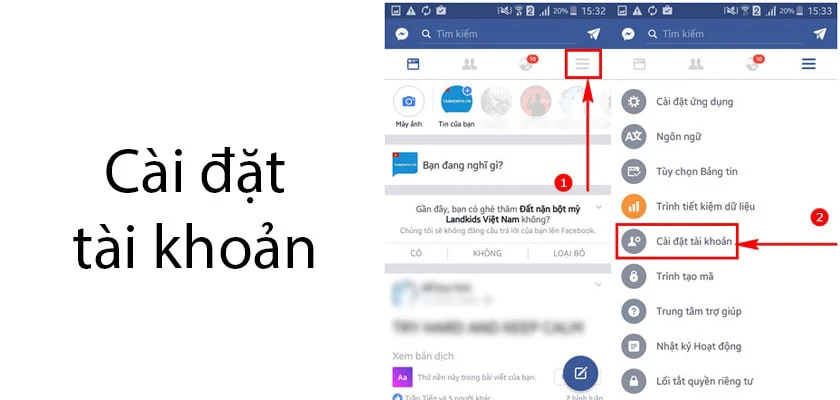 Hướng dẫn cách đổi mật khẩu facebook trên điện thoại Samsung