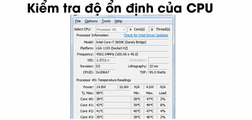 Kiểm tra tính ổn định