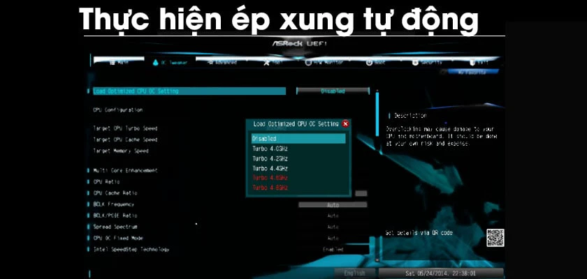 Tiến hành ép xung CPU máy tính laptop