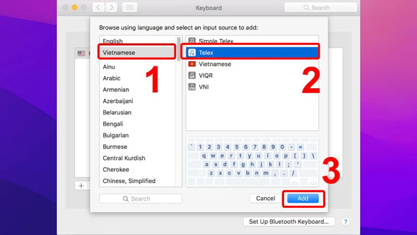 th&ecirc;m bọ g&otilde; tiếng việt dưới dạng telex