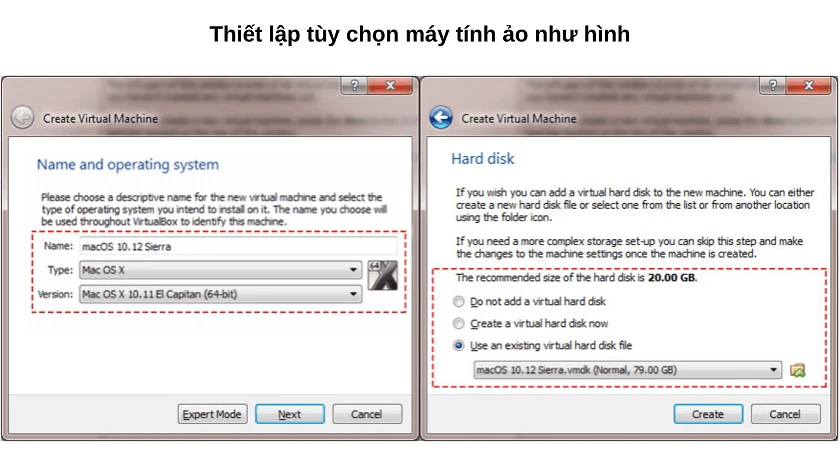 Cách c&agrave;i Macos cho laptop bằng VirtualBox