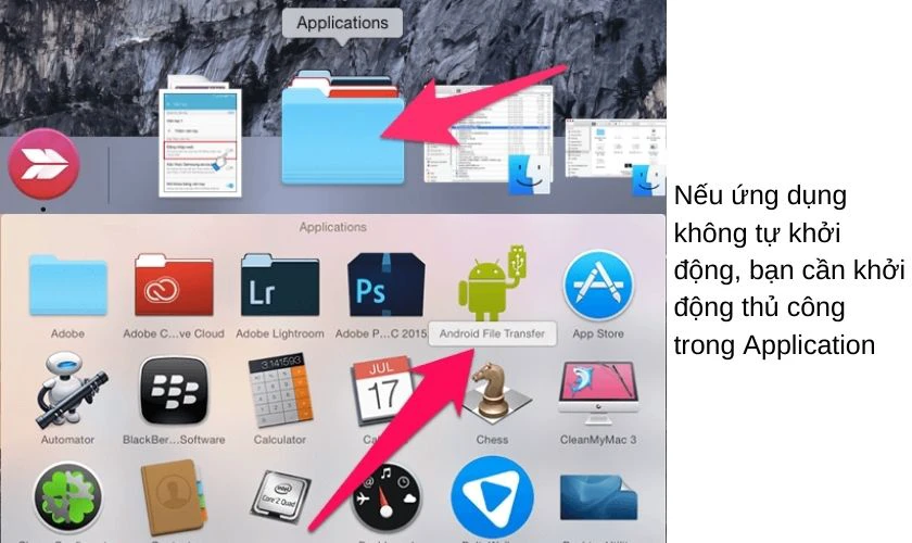khắc phục lỗi kết nối android với macbook khi sử dụng Android File Transfer 