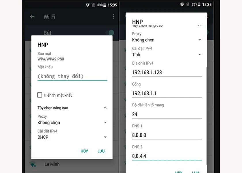 Fix lỗi với việc đổi DNS