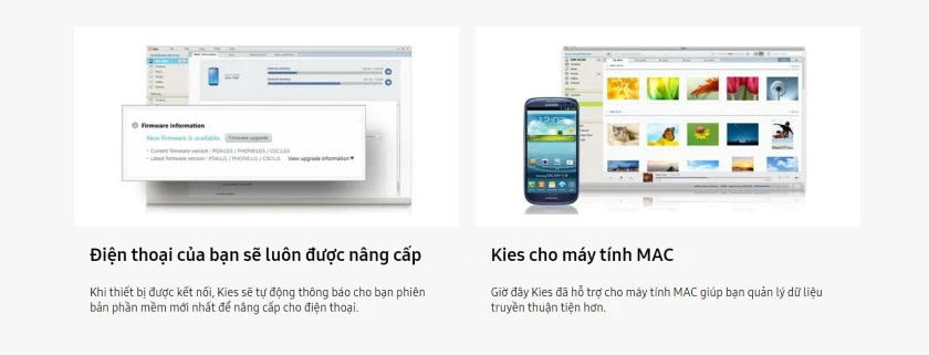 Kết nối Android với Macbook th&ocirc;ng qua Samsung Kies