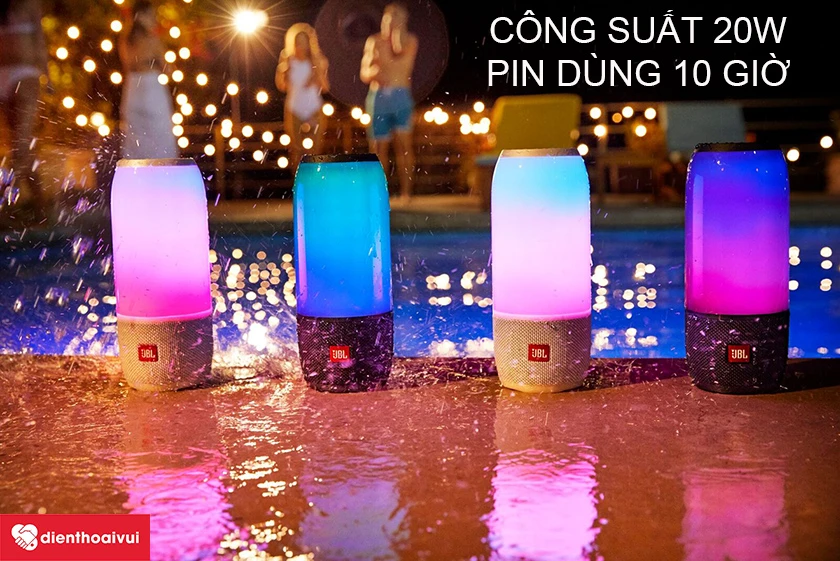 Âm thanh công suất 20W, hỗ trợ chống nước