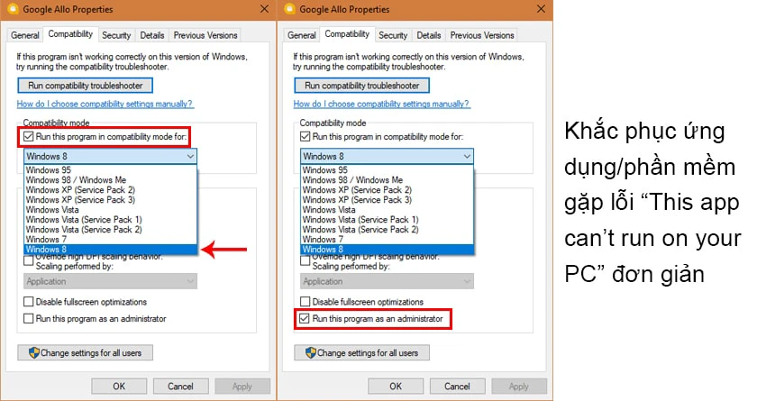 Những c&aacute;ch fix lỗi This app can&rsquo;t run on your PC