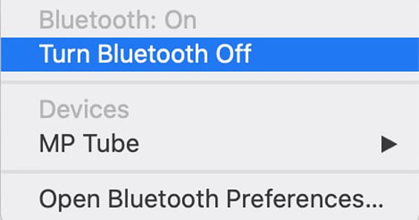 bật bluetooth trên macbook Air / Pro khi không kết nối được