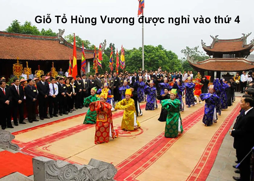 Giỗ vua h&ugrave;ng được nghỉ 1 ng&agrave;y