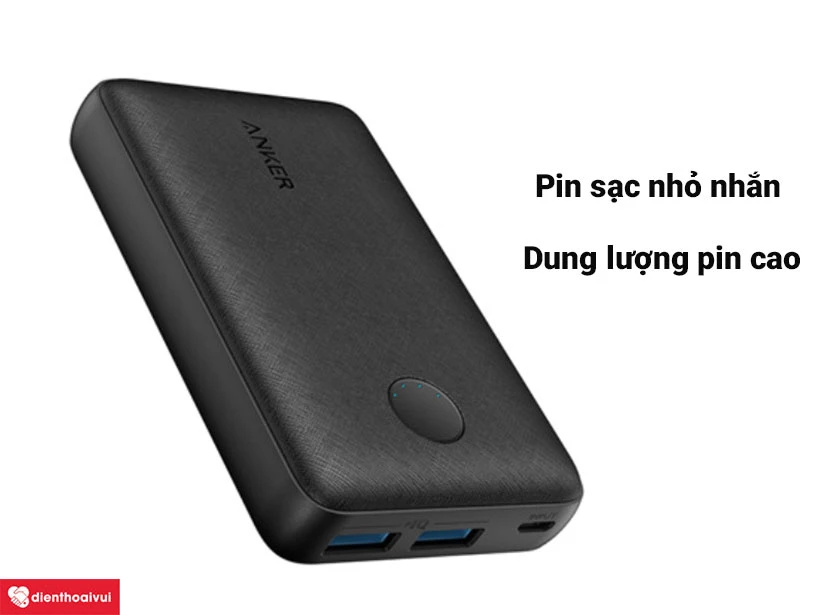 Pin sạc dự phòng Anker PowerCore Select 10000 A1223 - Pin dung lượng lớn, sạc nhanh tiện lợi