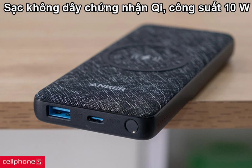 Sạc kh&ocirc;ng d&acirc;y chứng nhận Qi, c&ocirc;ng suất 10 W