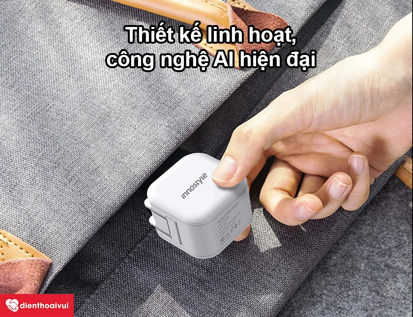Sạc InnoStyle Minigo 2 cổng 12W &ndash; Thiết kế sang trọng, sạc nhanh tiện lợi