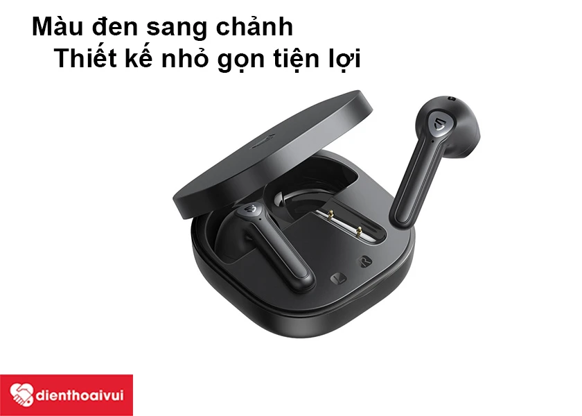 Màu đen sang chảnh, thiết kế nhỏ gọn tiện lợi