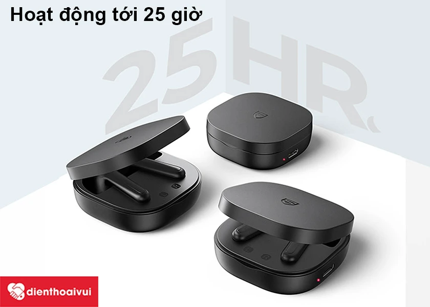 Tai nghe SoundPEATS True Air 2 Pin dung lượng lớn, hoạt động tới 25 giờ