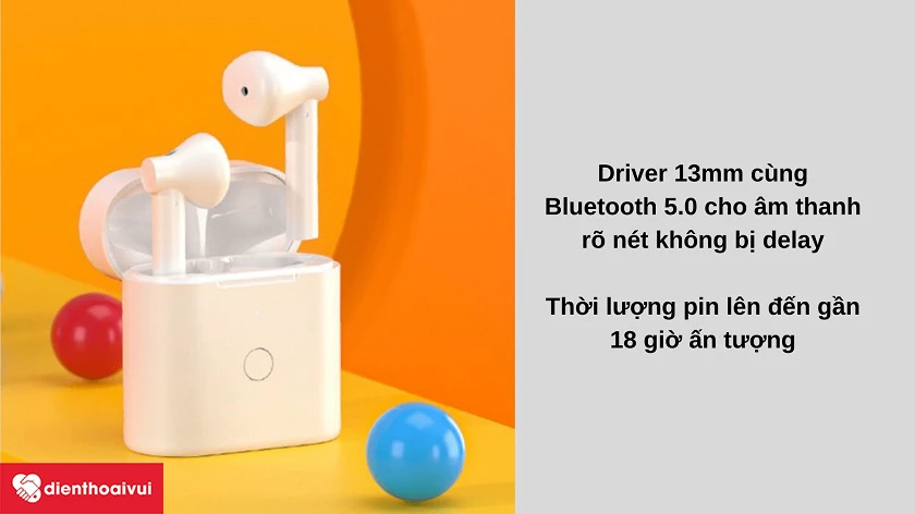 Tai nghe Bluetooth kh&ocirc;ng d&acirc;y QCY T7 thời lượng pin đ&ecirc;́n g&acirc;̀n 18 giờ &acirc;́n tượng