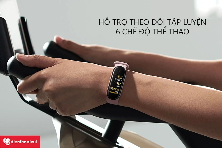 Hỗ trợ theo dõi sức khỏe, tập luyện với 6 môn thể thao tích sẵn