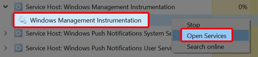 Lỗi qu&aacute; tải CPU 100% do WMI Provider Host&nbsp;