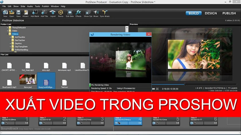 Xuất video chất lượng HD
