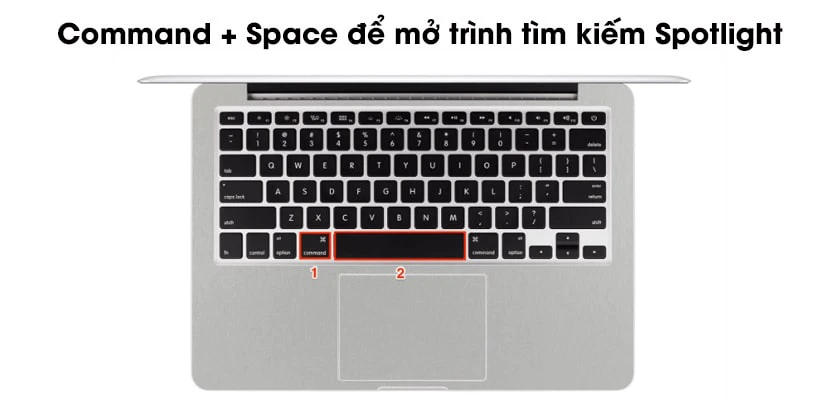 Ph&iacute;m tắt t&igrave;m kiếm tr&ecirc;n Macbook