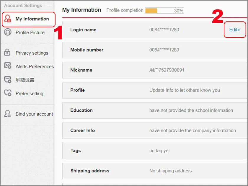 Hướng dẫn đổi mật khẩu weibo tr&ecirc;n m&aacute;y t&iacute;nh