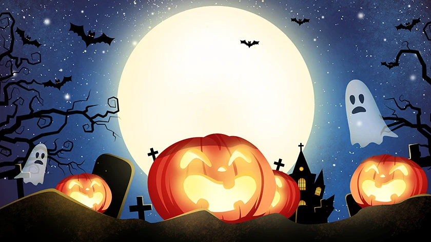 Bộ ảnh Halloween hình bí ngô đáng sợ