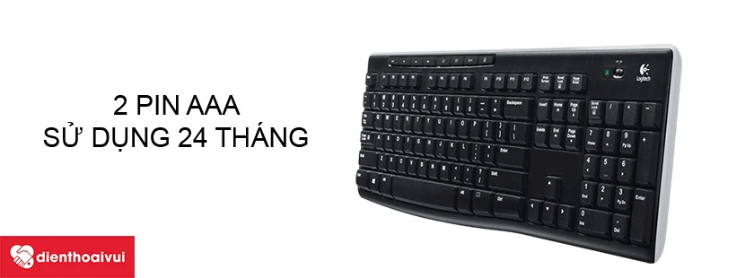 Kết nối kh&ocirc;ng d&acirc;y 2,4 Ghz, chống thấm nước